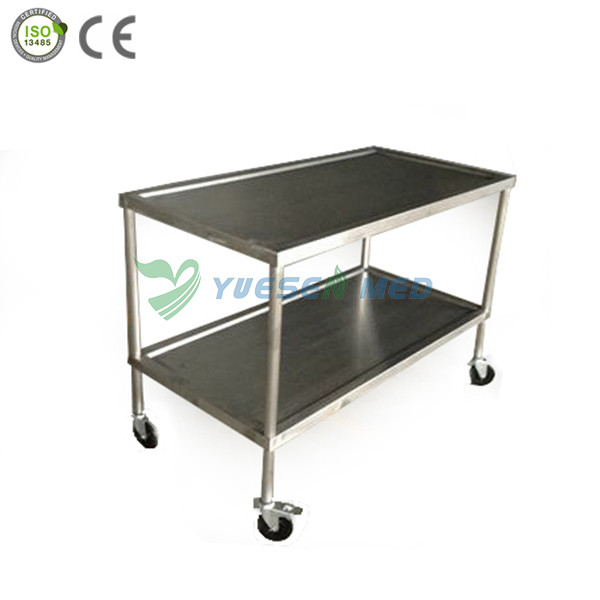 stainless steel veterinary surgical instrument trolley YSVET5105