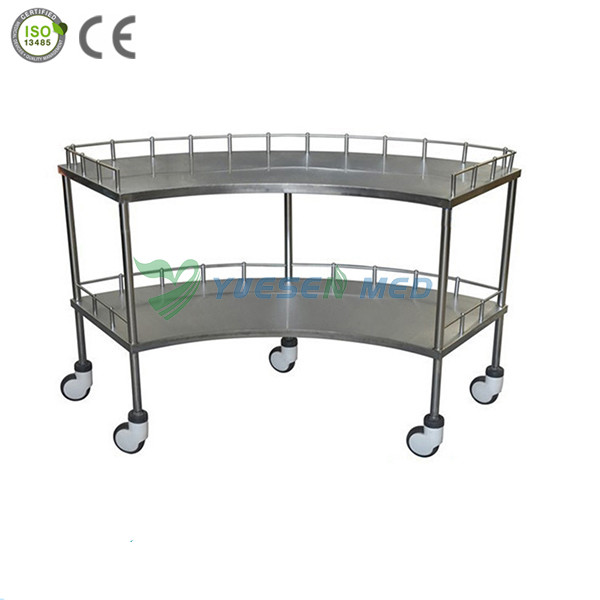 304 stainless pet operating instrument trolley YSVET5106