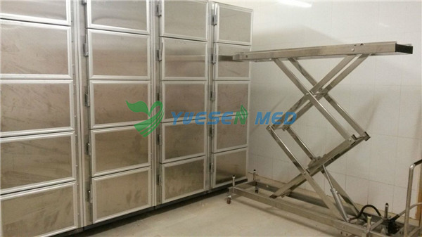 Custom Body Refrigerator, Corpse Lift, Autopsy Table, Sold To Benin