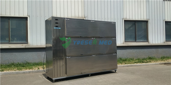 Mortuary Equipment Custom Side Open 3 Drawer Freezer