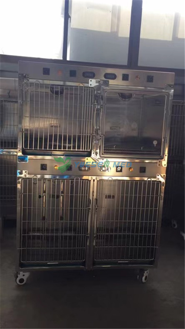 Veterinary Cage with infrared lamp Sold To Clinics In South America