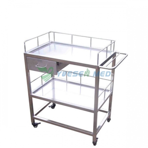 304 stainless vet operation instrument trolley YSVET5107