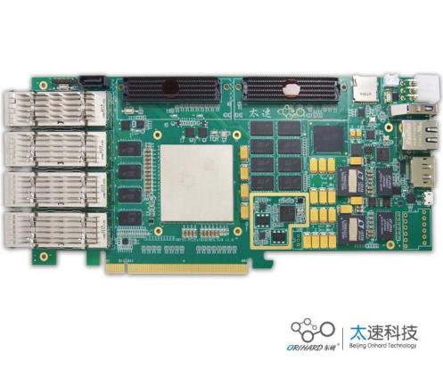 519-PCIe accelerated Computing Card of 4-way 100G Optical Fiber based on ZU19EG