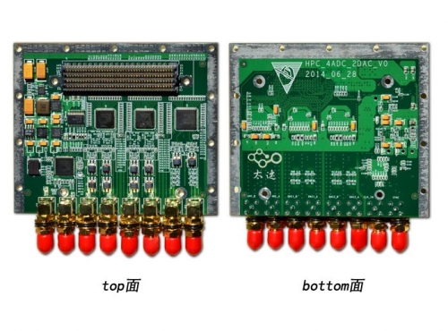FMC209-based -8-channel 125MAD input, 2-channel 1GDA output daughter card