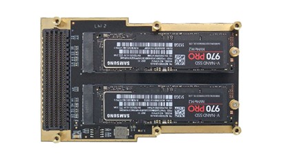FMC761-based 2-way M.2 SSD storage daughter card