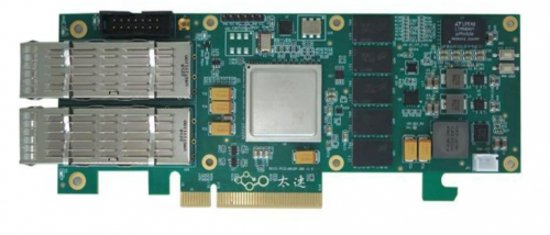 389-Ku5p-based dual-path 100G fiber network accelerated computing card
