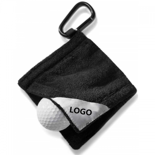 Cotton Custom Design Wet Dry Golf Ball Towel