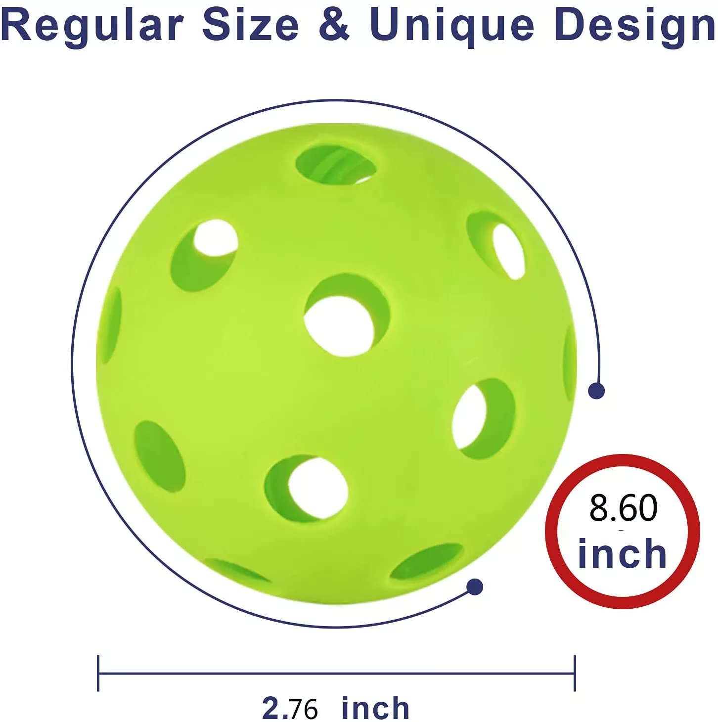 Hot sale on Amazon Factory OEM 72mm Dia EVA Solf Multicolor Practice Baseball Ball Plastic Airflow Practice  Floorball Ball