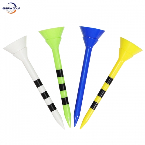 Cheap Big Cup Golf Tee with lines Factory Supply 83mm PC Plastic Golf Tee Cheap wholesale tees Durable Eco-friendly