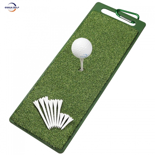 Super Anti-slip Rubber Base Latest Design Lightweight Golf Hittting Mat Hand-held Portable Grip Reliable Manufacturer Imported Durable PP grass Synthe
