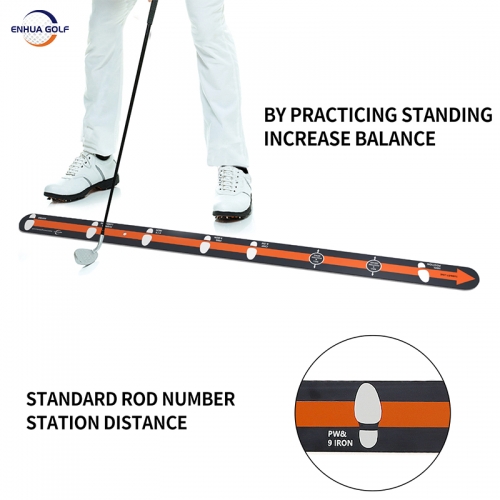 OEM Golf Putting Alignment Rail Putting Practice Alignment Guide Calibrated Ruler Aluminum Alloy Golf Trainer Aid for Putting