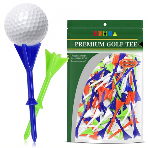OEM ODM Colorful New Arrival 4 Claws Double-deck Big Cup Plus 83mm golf tee manufacturer cheap custom logo print high quality cheap price