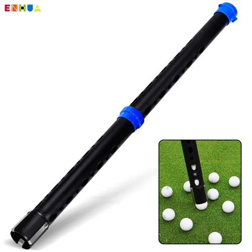 Wholesale OEM ODM New Design TPR + Aluminium Tube Golf Ball Picker Durable Detachable Golf Ball Collector for Water and Bushes Shag Tube