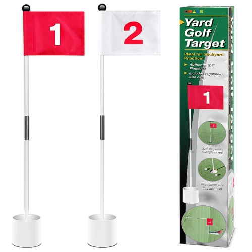 Golf Flagsticks Mini Putting Green Flag for Yard