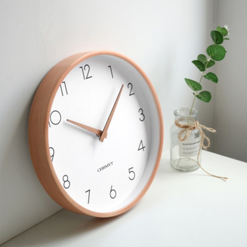 CHRMYT Simple and stylish modern solid wood living room personality mute wall clock