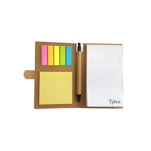 Tphox Combination sticky note with kraft paper cover