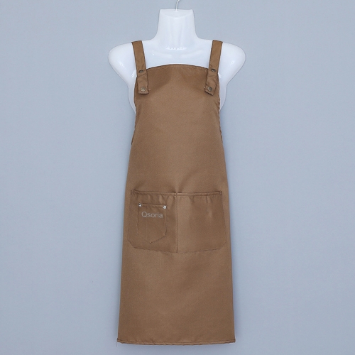 Qsoria Canvas apron sleeveless milk tea shop haircut nail studio apron