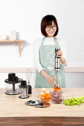 Gevis+kitchen Baby food supplement handheld multifunctional meat grinder cooking stick