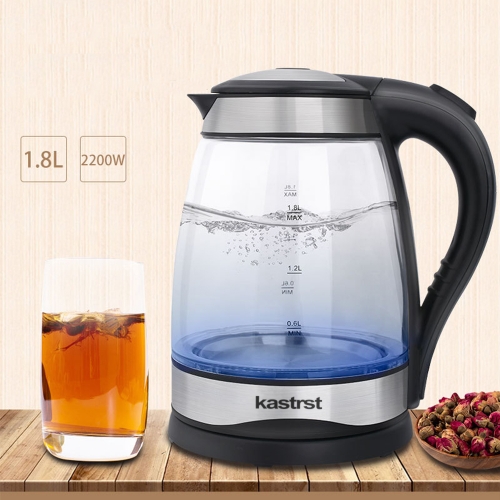 kastrst Household automatic power-off blue light glass kettle