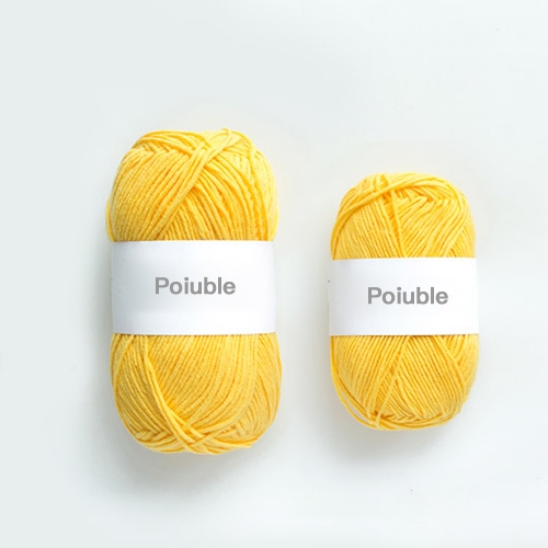 Poiuble 5 strands of thick combed cotton yarn for hand knitting