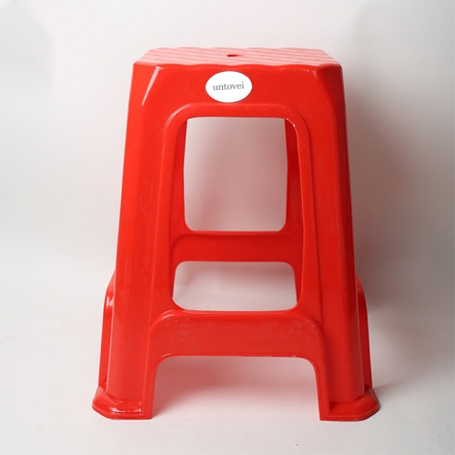 untovei Plastic stool thickened four-legged stool