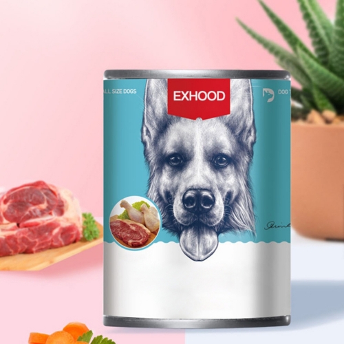 EXHOOD  Canned dog dog food wet food 375g*6 cans