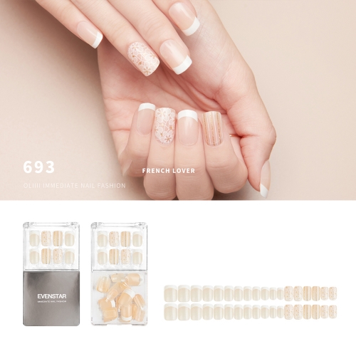 EVENSTAR Nail stickers disposable fake nail stickers