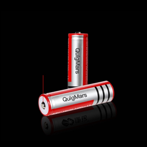 QuigMars Batteries 18650 lithium battery special battery for bright flashlight