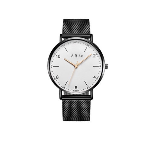 Aiftiko Large dial mechanical waterproof simple casual watch