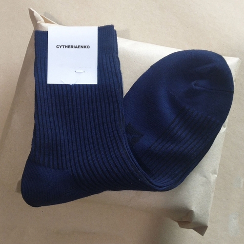 CYTHERIAENKO Socks summer socks navy blue army socks