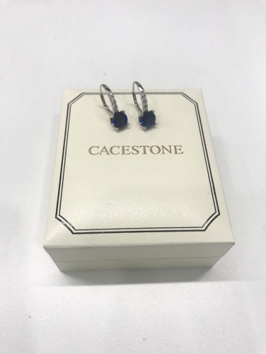 CACESTONE European and American fashion simple jewelry inlaid zircon earrings