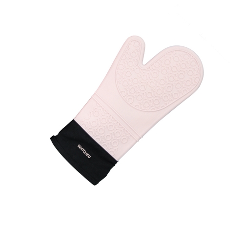 WHTCHSU Silicone thickened anti-scald and high temperature resistant baking kitchen gloves 2 pieces