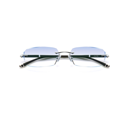 PAUTRIC Men's rimless glasses for myopia