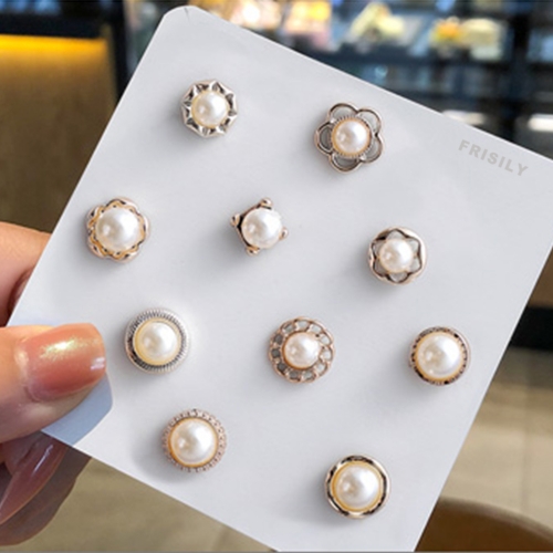 FRISILY Elegant pearl fashion button clothes decoration