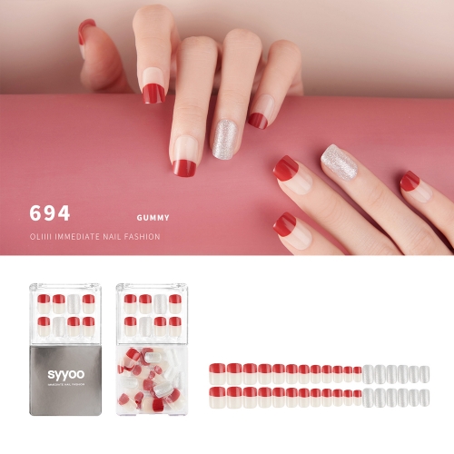 syyoo Removable disposable fake nail stickers