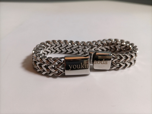 youkimoda Titanium steel wide stainless steel does not fade