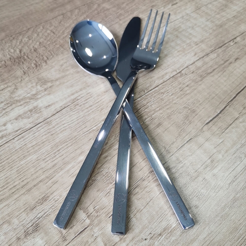 LENGMOMO Simple stainless steel knife and fork dessert spoon Dinnerware
