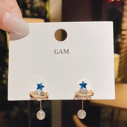 GAM Personalized long Korean style wild star earrings (3 pcs)