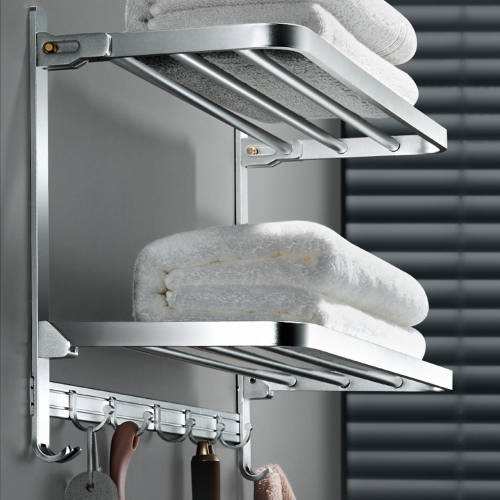 Eiemnte Bathroom space aluminum punch-free Towel racks