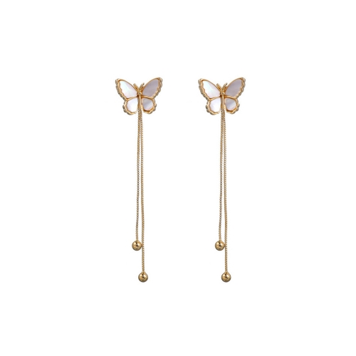 SANSWL Temperament long simple butterfly earrings(5 bars)