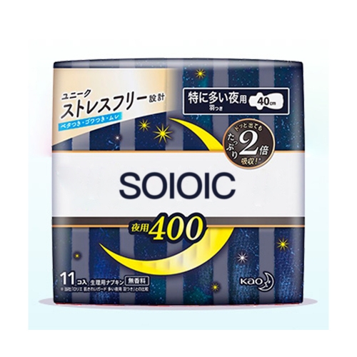 SOIOIC Ultra-long night anti-leakage sanitary napkin 40cm*11 pieces