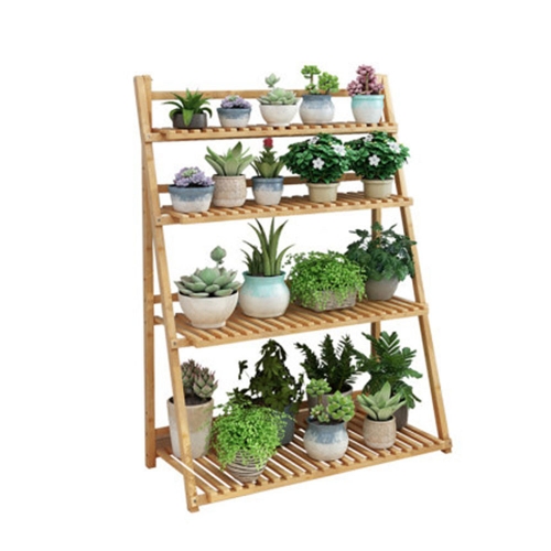 Isobene Solid wood indoor multi-layer plant flower shelf (furniture)