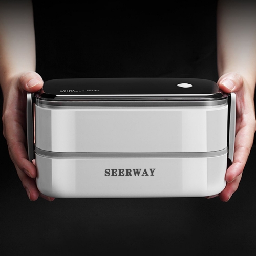 SEERWAY Portable large-capacity separated double-layer stainless steel lunch box