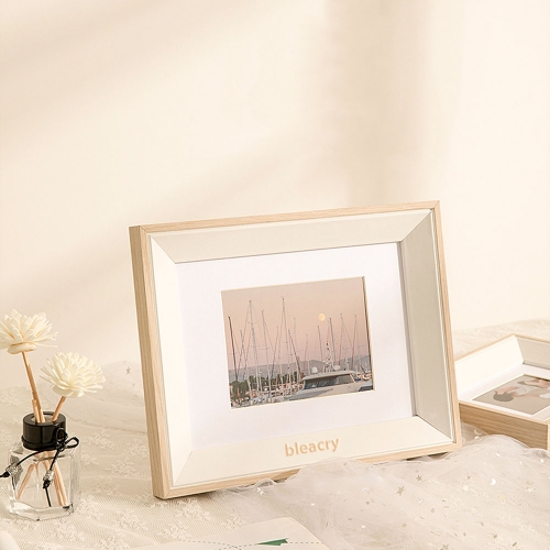 bleacry Simple wooden photo frame swing sets 8-inch