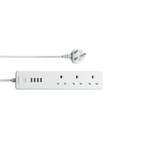 ATNSDPB British standard USB smart electric sockets 1.8m