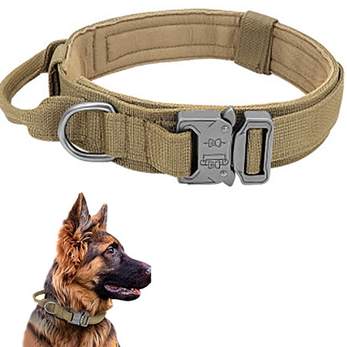 QHOWYAL double reinforced wear-resistant Pet collar for big dogs