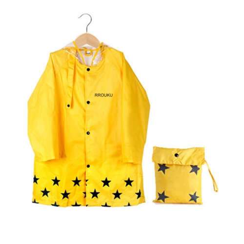 RROUKU tasteless eco-friendly thick zipper student raincoat