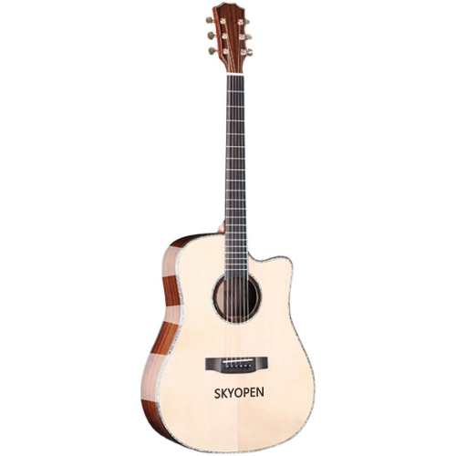 SKYOPEN Ballad 41 inch rounded solid wood guitar