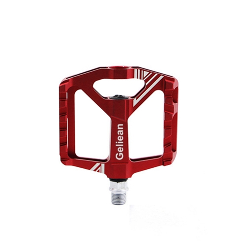 Geliean non-slip aluminum alloy mountain bike accessories bicycle pedal red