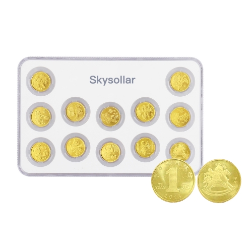 Skysollar Twelve zodiac commemorative coin collection coins